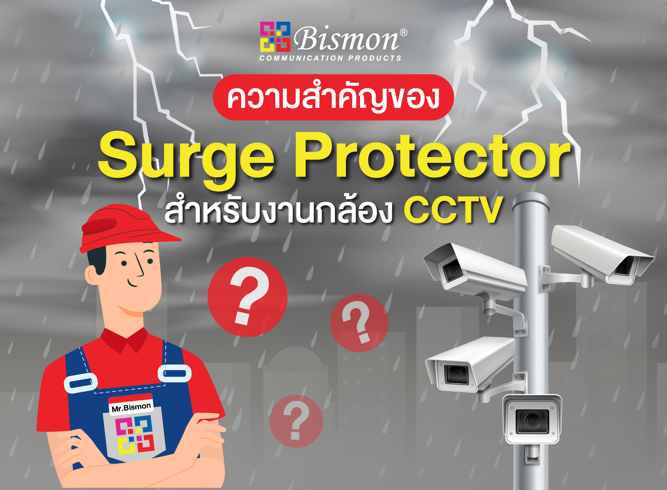 ความสำคัญของ Surge Protector สำหรับงานกล้อง CCTV
